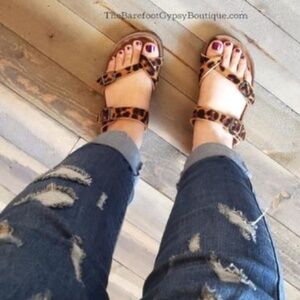 Cheetah Suede Sandals